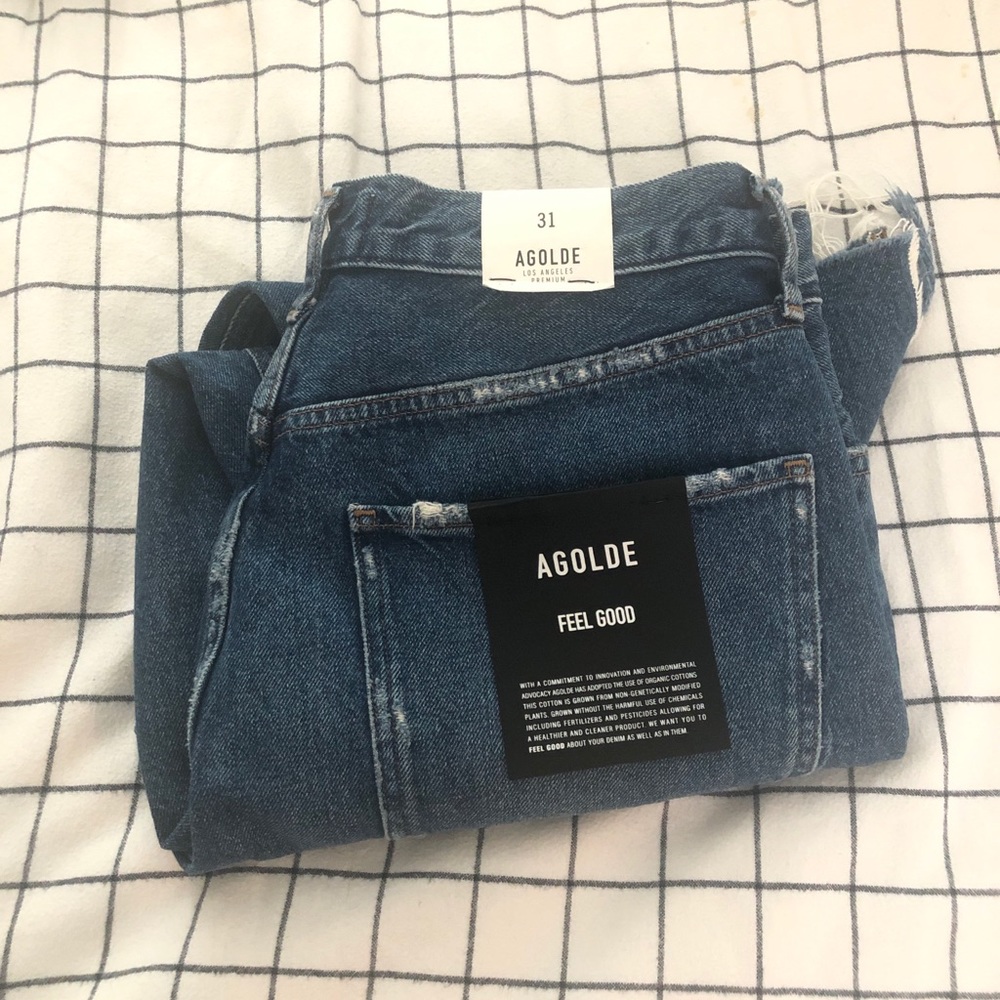 NWT AGolde Riley High Rise Straight Jeans